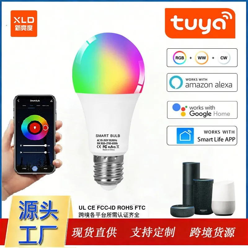 WiFi Smart Bulb A19 RGBCW – Tuya App, Alexa & Google Home - Image 2