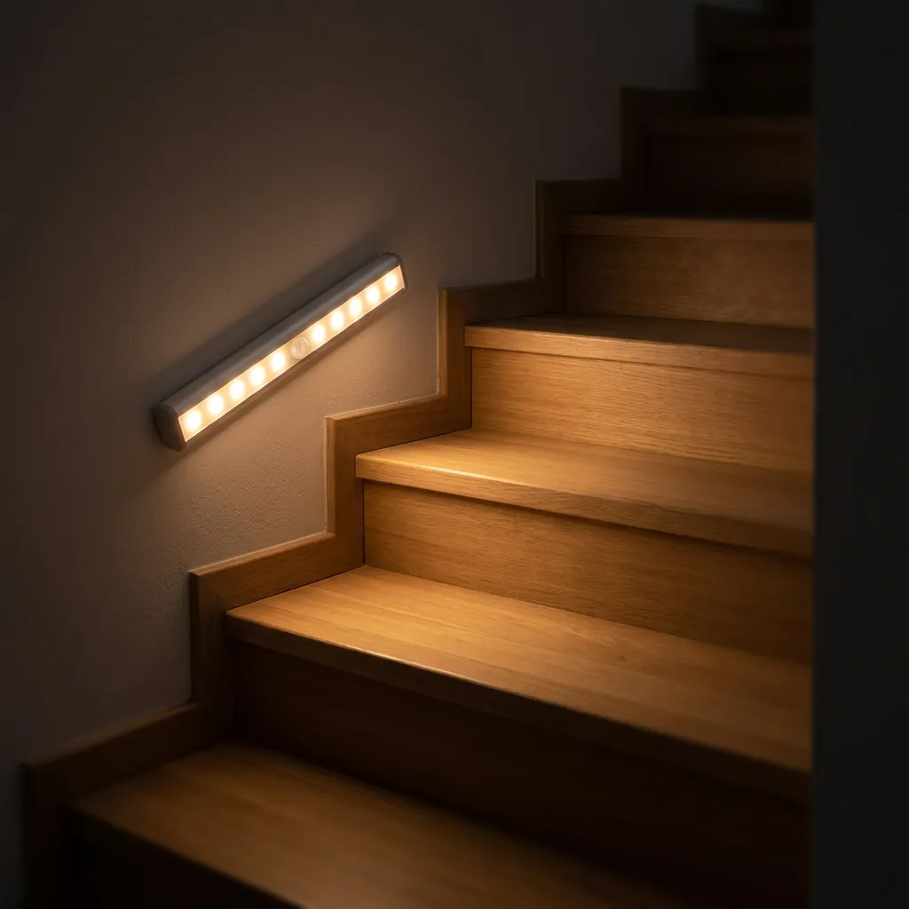 Staircase — see each step, avoid a fall