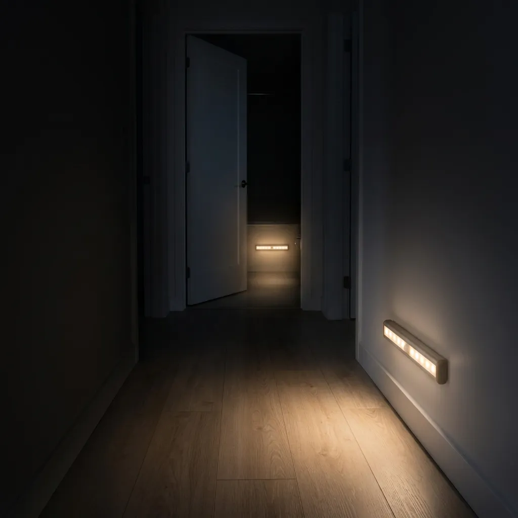 Night Owl Bundle - Two motion-sensor night lights for hallway and bathroom at night