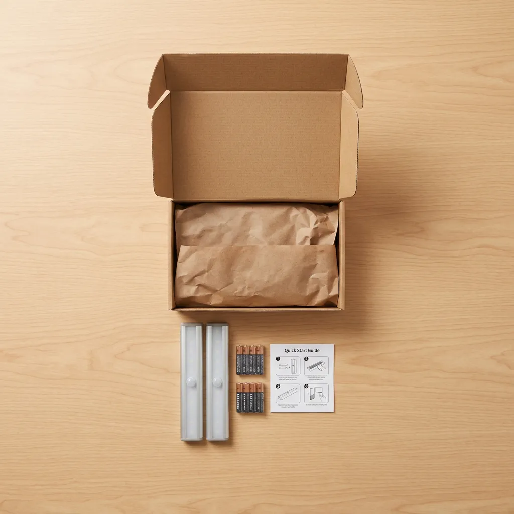 Night Owl Bundle - What's in the box: 2 motion sensor night lights and batteries