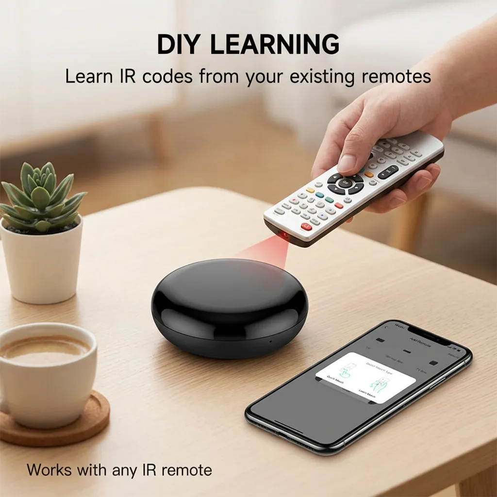 DIY learning — teach IR codes from any existing remote