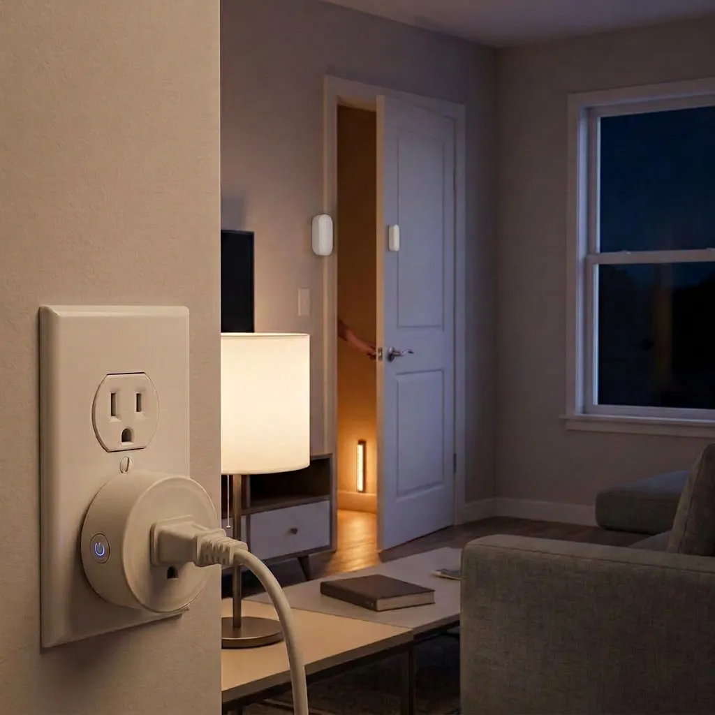 Sleep Easy Kit - Close your bedroom door and the lights turn off automatically