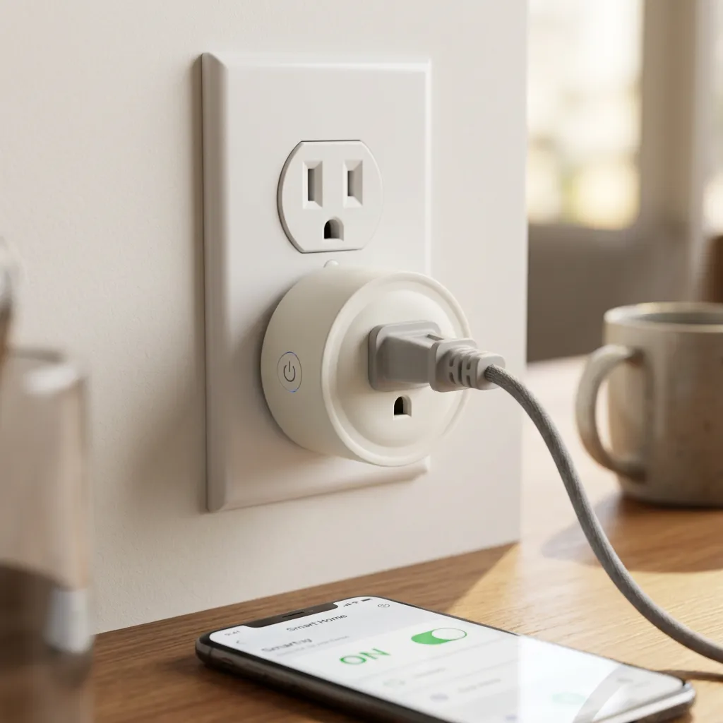 Picosz WiFi Smart Plug — compact puck design with NEMA 5-15 outlet