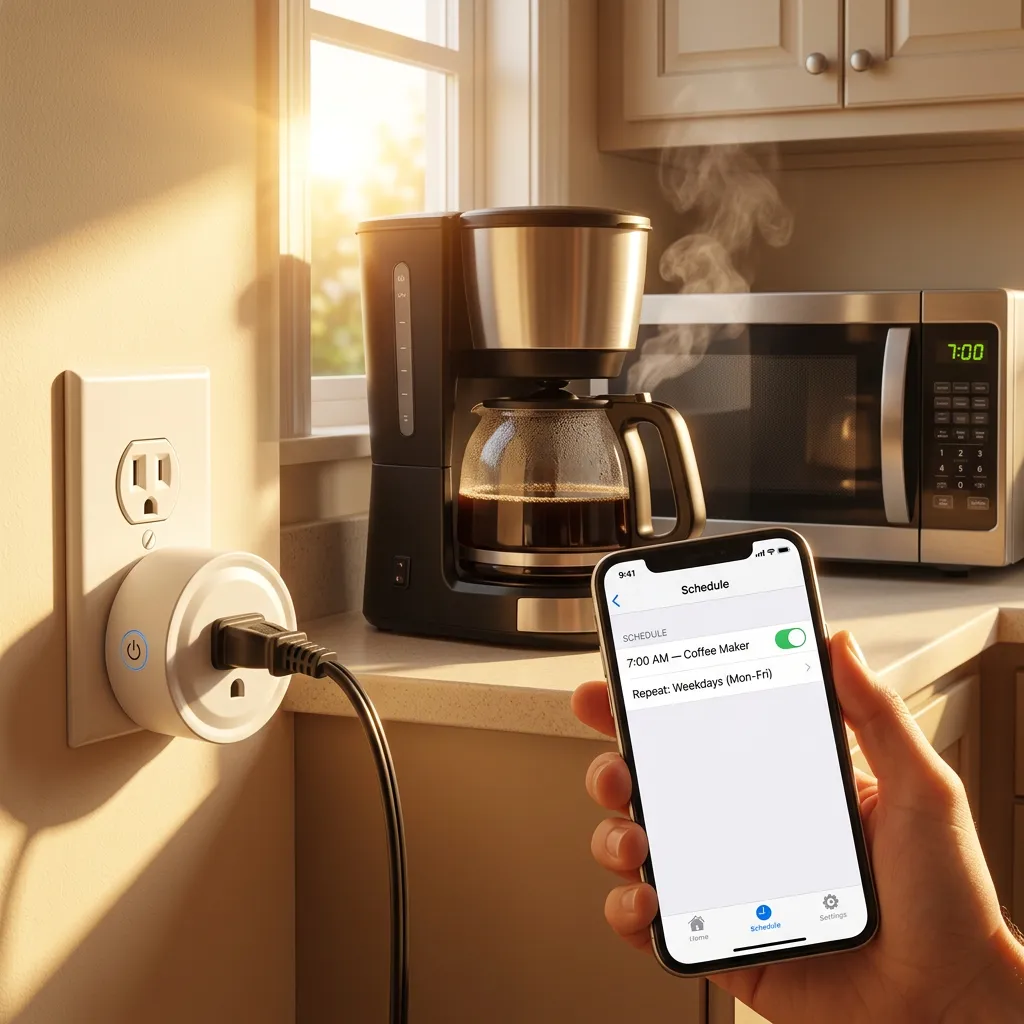 Set schedules and timers from your phone
